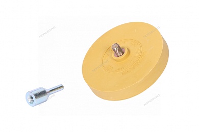 диск зачистной резиновый 88 мм для удаления скотча и остатков клея с адаптером nordberg dr88