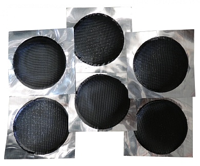 clipper набор заплат b045t камерные на фольге 45мм (40шт.)