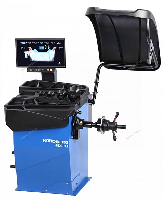 станок балансировочный автомат с дисплеем, синий nordberg 4523pa1(b)