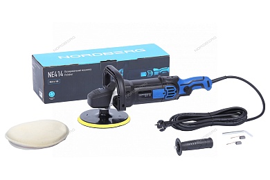 полировальная машинка, диск 180 мм, 600-3000 об/мин, 1500 вт nordberg ne414-180