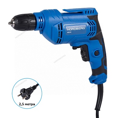 дрель макс диам. сверла 10 мм, 450 вт nordberg ne014