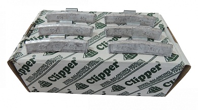 clipper грузик 0345 балансировочный для литого диска 45гр. (набор 50шт.)