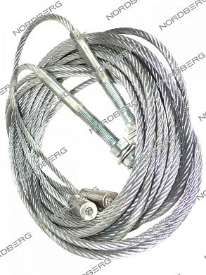 nordberg запчасть трос удлиненный для подъемника n4122h-6t (2 шт/комплект) n4122h-6t#l-rope