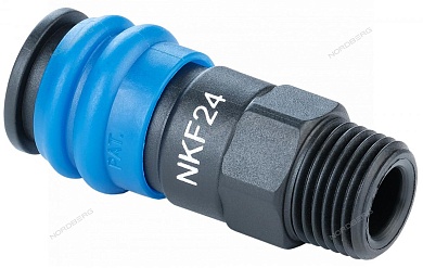 разъем композитный "мама" быстросъемный - резьба m1/2" nordberg nkf24