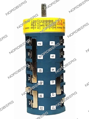 переключатель пакетный (2-х скоростной)  nordberg ct-d-7100007