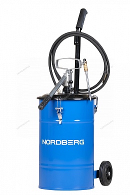 nordberg установка n5025 для раздачи густой смазки ручная, 25 л