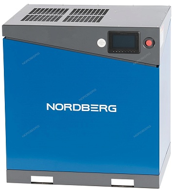 компрессор винтовой, 22квт, 15бар, 2200л/мин, ip55, без ресивера nordberg nca30