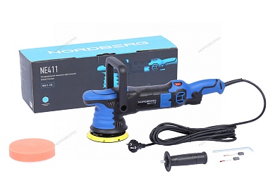 полировальная машинка орбитальная, диск 125 мм, 2000-4800 об/мин, ход эксц. 15 мм nordberg ne411-125