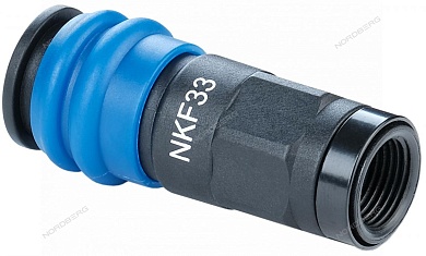 разъем композитный "мама" быстросъемный - резьба f3/8" nordberg nkf33