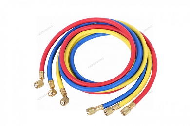 шланг заправочный для фреона 1,8 м (комплект 3 шт.) nordberg nfh180