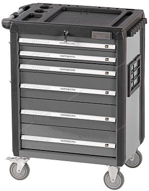 тележка инструментальная, 6 выдвижных ящиков, серая nordberg t6n(g)