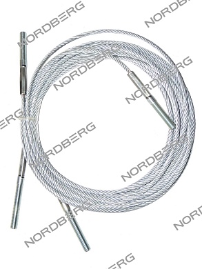 nordberg запчасть трос 3600 мм для n4120h-4t (2 шт/комплект) new