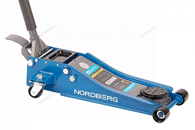 домкрат подкатной 3 т, супернизкий подхват, педаль nordberg n32032