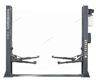 подъемник двухстоечный 4 т, с электростопорами, 380 в, серый nordberg n4120be-4g_3+2_380
