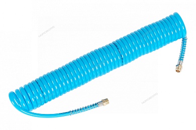 шланг воздушный спиральный пу диам. 6х8мм, 6 м nordberg hs0606pu