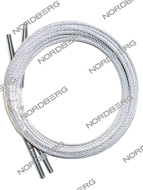 трос для подъемников n4120be-4 n4120bm-4 ( 2 шт / комплект) nordberg цб-0009281