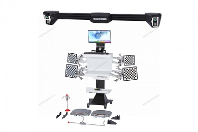 стенд сход-развал 3d настенный, без колонны nordberg c802-c_серый