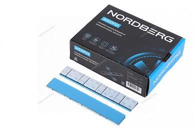 грузики самоклеящиеся (4х5+4х10 г) fe квадратные l=14 см, 50 лент nordberg w510fs3