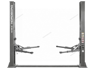подъемник двухстоечный 4 т, 220 в, серый nordberg n4120b-4g_3+2_220