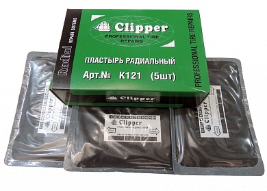 CLIPPER Набор заплат кордовых для боковых порезов, 2 слоя корда