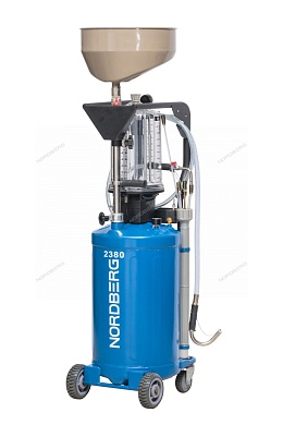 установка для сбора масла пневматическая, 80 л (синяя) (ст.арт 2380) nordberg 2380b