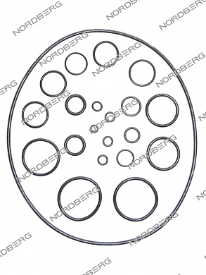 ремкомплект (прокладки) x006633 для nordberg 2380 old
